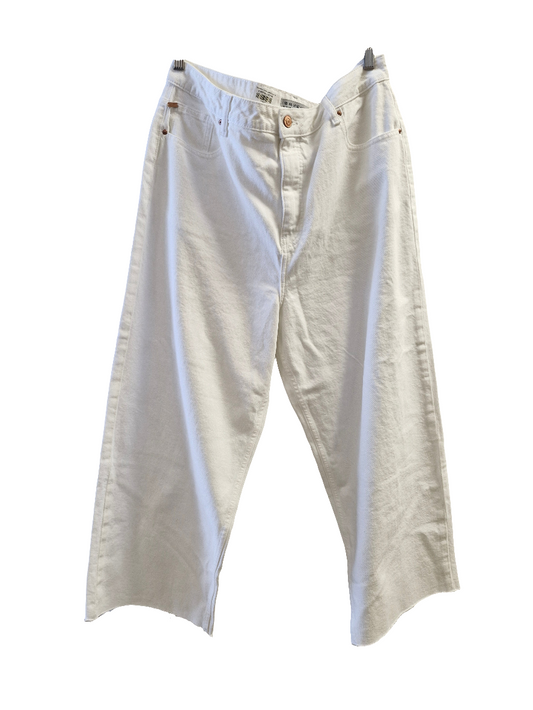 Denim&co hvítar gallabuxur 18