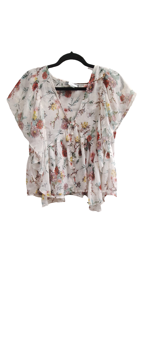 Primark létt hneppt blússa 18