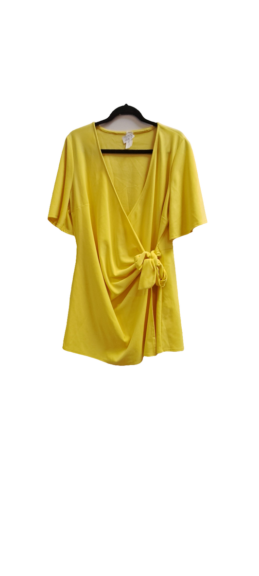 Gulur kjóll 2XL