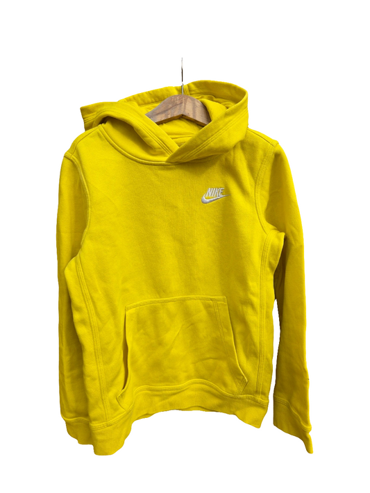 Nike hettupeysa gul stærð 128-137