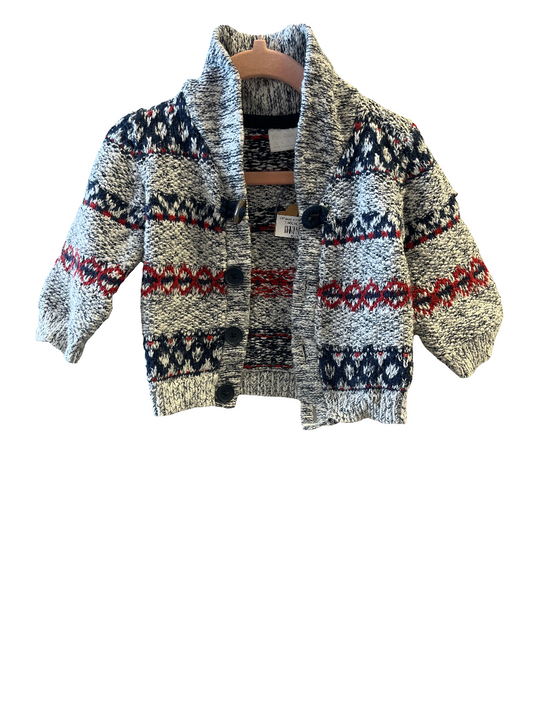 F&F peysa m. hnöppum 6-9 m