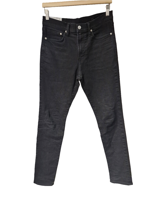 &Denim svartar gallabuxur 31/32