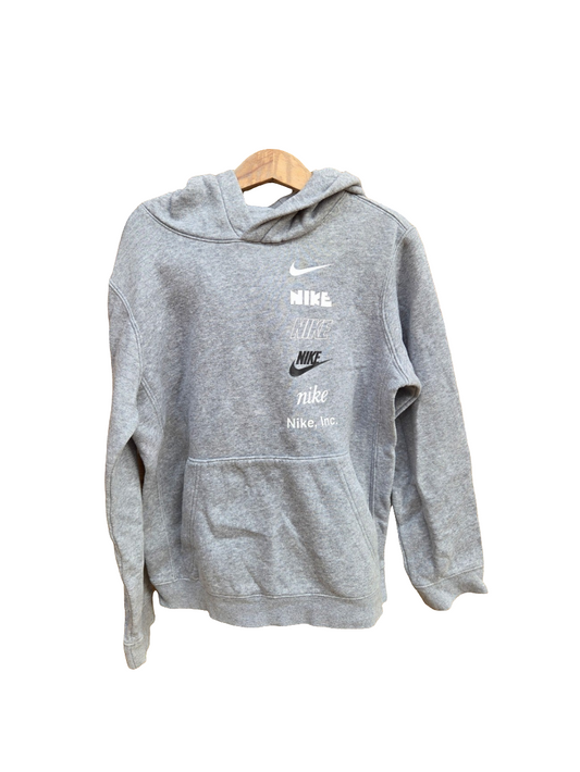 Nike hettupeysa grá stærð 128-137