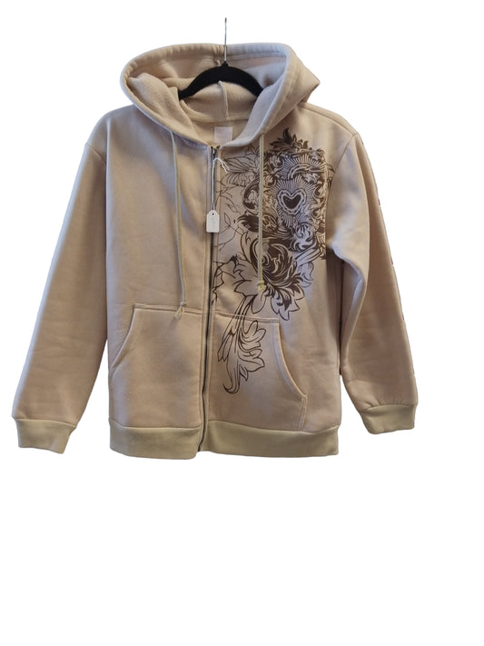 Beige hettupeysa, renndS