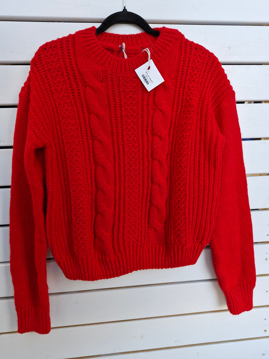 M 8 red sweater
