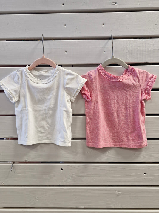 2x H&M stuttermabolir 74