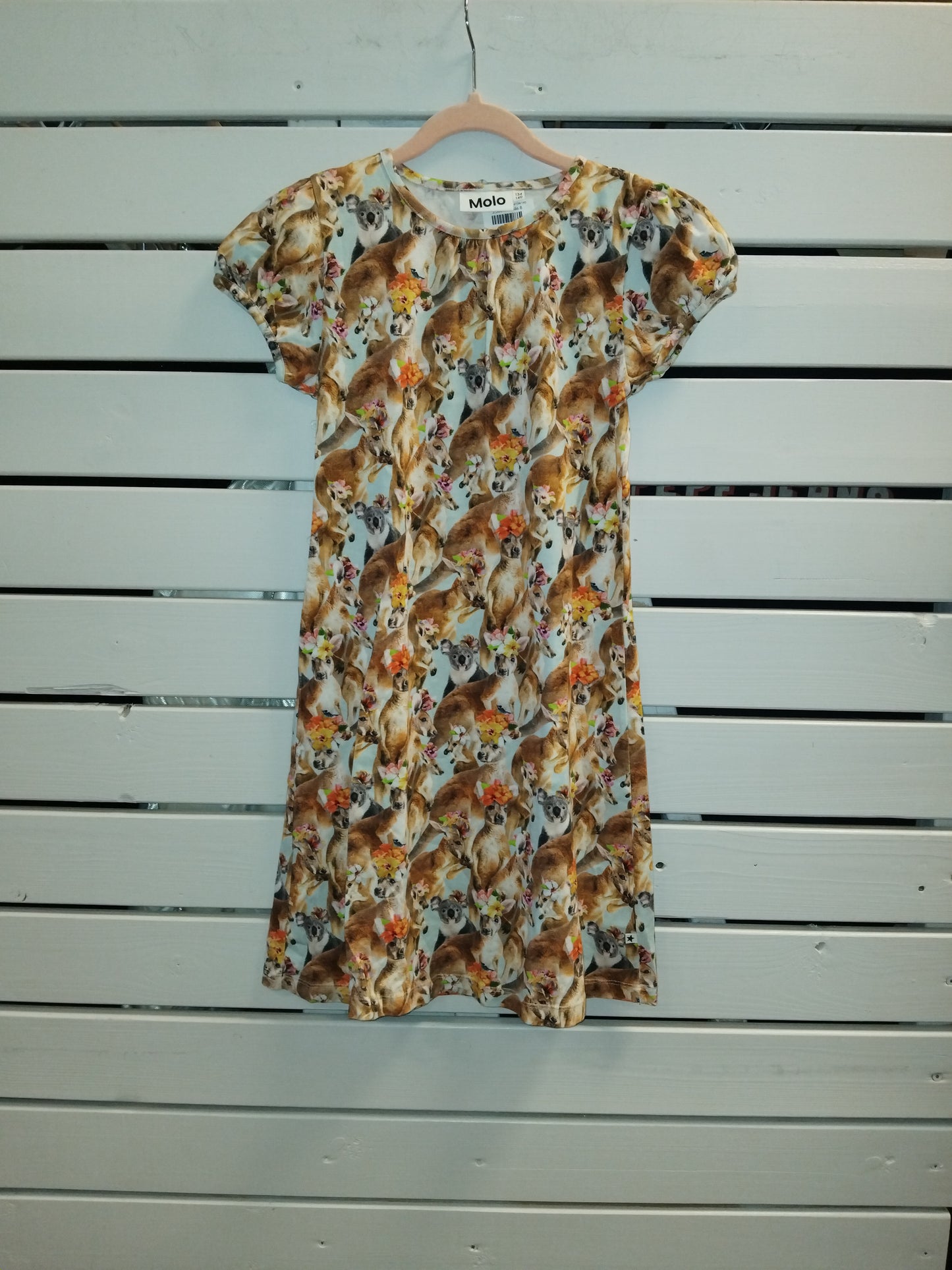 Molo kjóll dýramynstur134/140