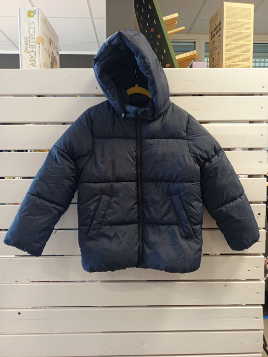 H&M dökkblá úlpa 134/140 ónotuð