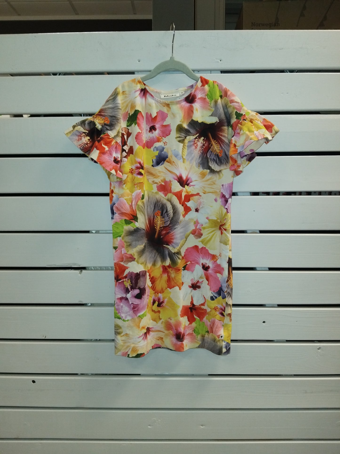 Molo kjóll, blómamynstur134/140