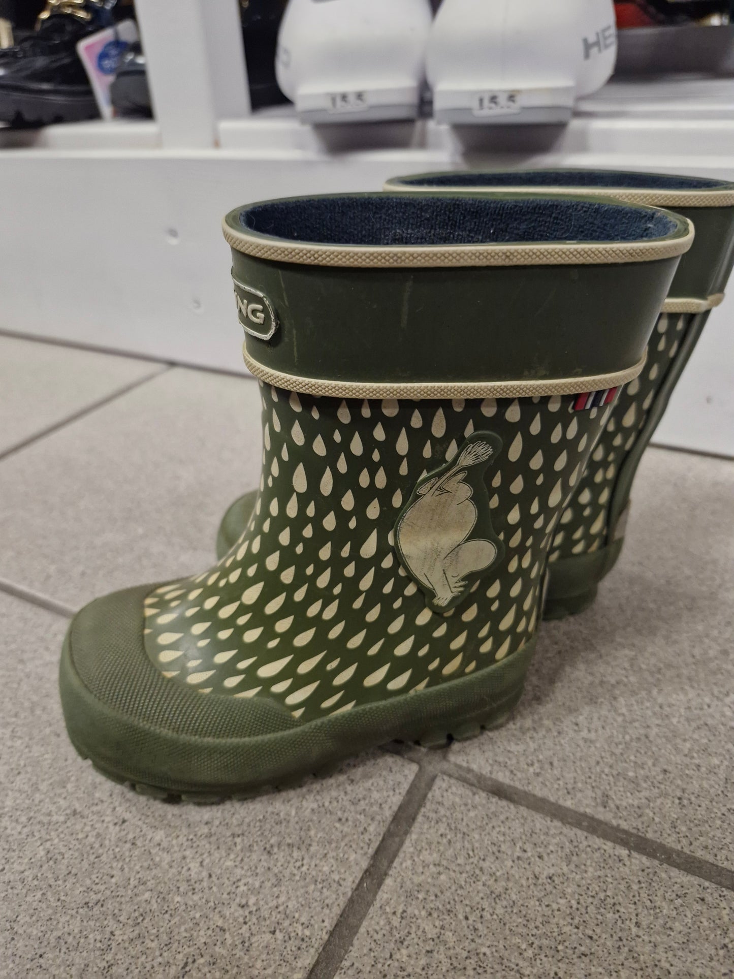 Viking mumin stígvél græn. St 22