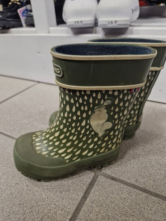 Viking mumin stígvél græn. St 22