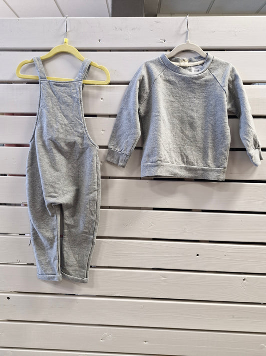 GreyLabel smekkbuxur+peysa 86-98