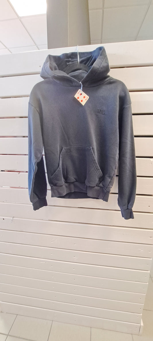 H&M svört hettupeysa 158