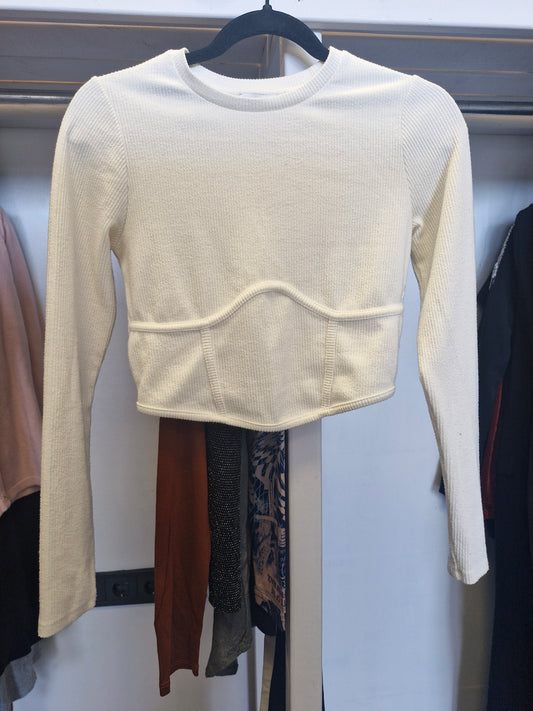 Bershka cropped peysa M