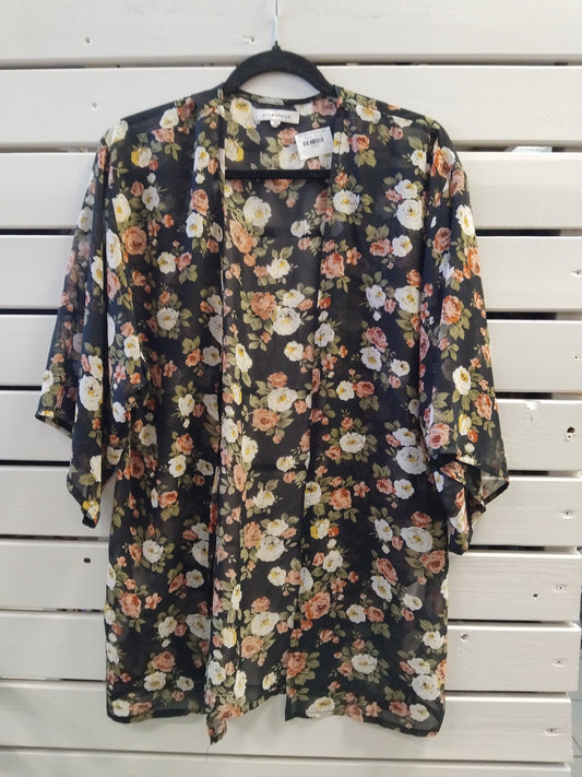 Rósóttur kimono XS