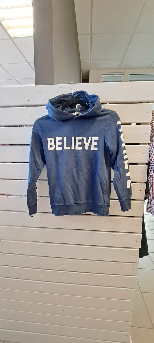 H&M Dökkblá hettupeysa 134