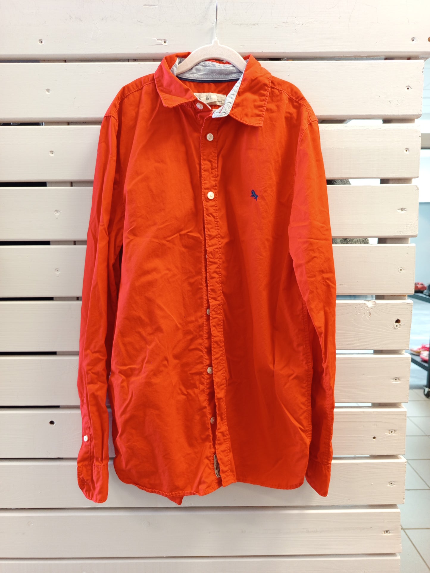 H&M rauð skyrta 170
