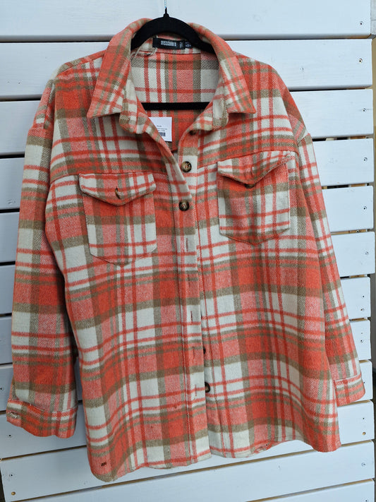 M mikssguided shirt orange brown